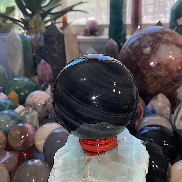 Other - Silver Obsidian Crystal Sphere!